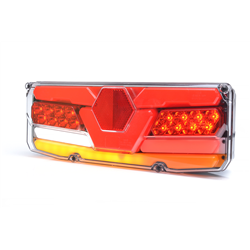 Lampa zespolona tylna naczepy TIR W171DDP 12-24V dynamiczny kierunek wodoodporna IP56 LED z przewodem prawa-347495187