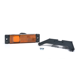 Lampa zespolona pozycyjna obrysowa boczna W45N 1 LED 12V/24V wodoodporna IP68 LED Pomarańczowa z przewodem-347495241