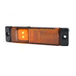 Lampa zespolona pozycyjna obrysowa boczna W45S 2 LED 12V/24V wodoodporna IP68 LED Pomarańczowa z przewodem-347495244