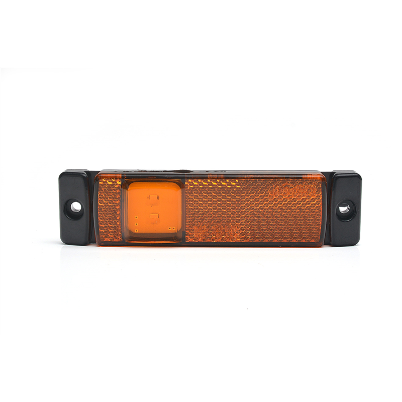 Lampa zespolona pozycyjna obrysowa boczna W45S 2 LED 12V/24V wodoodporna IP68 LED Pomarańczowa z przewodem-347495247