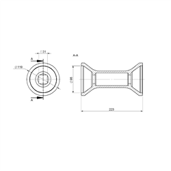 Tuleja odległościowa brony talerzowej 224mm Famarol U-236 Polska-347289028