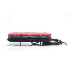 Lampa zespolona tylna prostokątna W184DD LED 12V/24V wodoodporna IP68 LED kierunek pływający neon prawa z przewodem-347495150