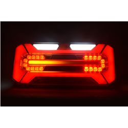 Lampa zespolona tylna prostokątna W184DD LED 12V/24V wodoodporna IP68 LED kierunek pływający neon prawa z przewodem-347495151