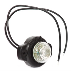 Lampa obrysowa przednia punktowa W24 12/24V wodoodporna IP 66/68 biała z przewodem LED-347491799