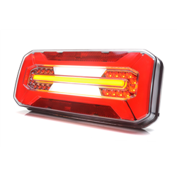 Lampa zespolona tylna prostokątna W185 LED 12V/24V wodoodporna IP68 LED neon prawa - lewa uniwersalna z przewodem-347495144