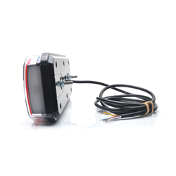 Lampa zespolona tylna prostokątna W185 LED 12V/24V wodoodporna IP68 LED neon prawa - lewa uniwersalna z przewodem-347495145