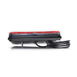 Lampa zespolona tylna prostokątna W185DD LED 12V/24V wodoodporna IP68 LED kierunek pływający neon prawa - lewa uniwersalna z prz