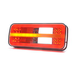 Lampa zespolona tylna W187DD LED 12V/24V wodoodporna IP68 LED kierunek pływający neon prawa z przewodem-347495134