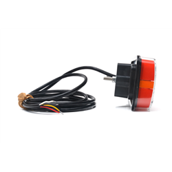 Lampa zespolona tylna W187/3DD 12V/24V wodoodporna IP68 LED kierunek pływający neon prawa z przewodem-347495132