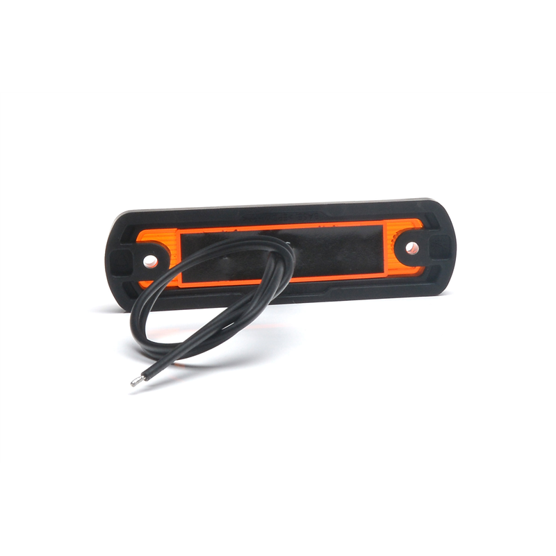 Lampa obrysowa pozycyjna boczna W189 LED 12V/24V wodoodporna IP66/68 Pomarańczowa-347495234