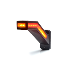 Lampa zespolona obrysowa kątowa trójstronna W168.7DD przednio - tylno - boczna LED 12V/24V wodoodporna IP66/68 neon lewa-3474951