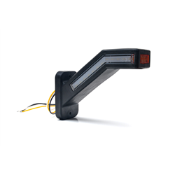 Lampa zespolona obrysowa kątowa trójstronna W168.7DD przednio - tylno - boczna LED 12V/24V wodoodporna IP66/68 neon lewa-3474951