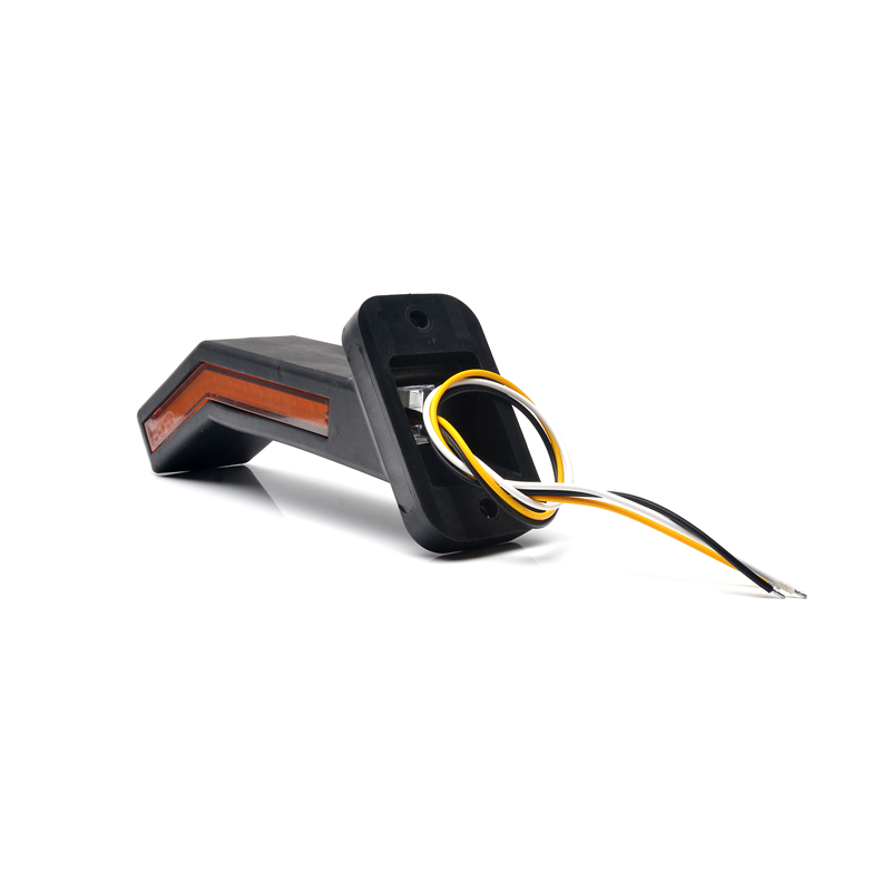 Lampa zespolona obrysowa kątowa trójstronna W168.7DD przednio - tylno - boczna LED 12V/24V wodoodporna IP66/68 neon lewa-3474951