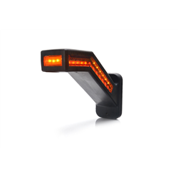 Lampa zespolona obrysowa kątowa trójstronna W168.8DD przednio - tylno - boczna LED 12V/24V wodoodporna IP66/68 światło stop neon