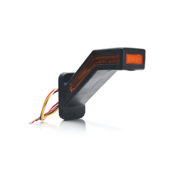 Lampa zespolona obrysowa kątowa trójstronna W168.8DD przednio - tylno - boczna LED 12V/24V wodoodporna IP66/68 światło stop neon