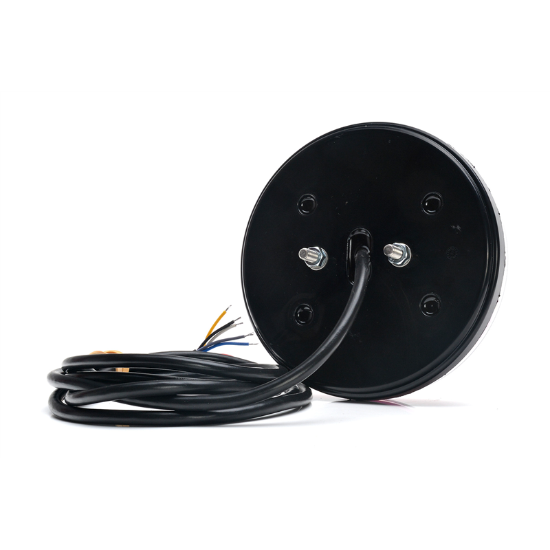 Lampa zespolona tylna okrągła W193 LED 12V/24V wodoodporna IP66/68 uniwersalna prawa, lewa neon kierunek pływający-347495098