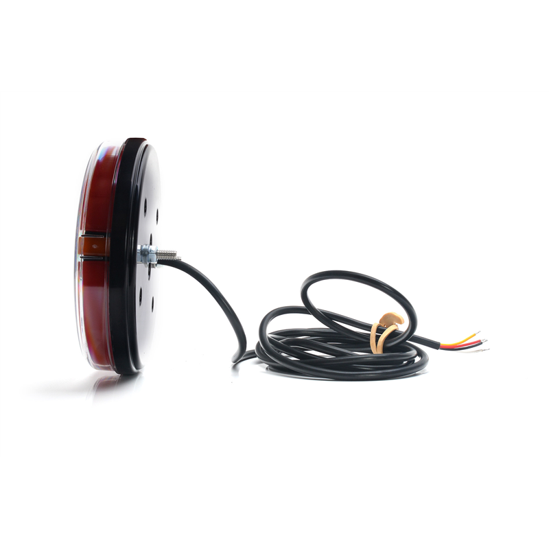 Lampa zespolona tylna okrągła W191DD LED 12V/24V wodoodporna IP66/68 uniwersalna prawa, lewa neon kierunek pływający-347495094