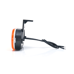 Lampa obrysowa pozycyjna boczna elipsa W196 12V/24V LED 12V/24V wodoodporna IP66/68 pomarańczowa-347495273