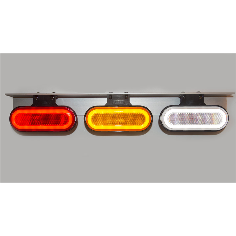 Lampa obrysowa pozycyjna boczna elipsa W198 12V/24V LED 12V/24V wodoodporna IP66/68 pomarańczowa neon-347495267