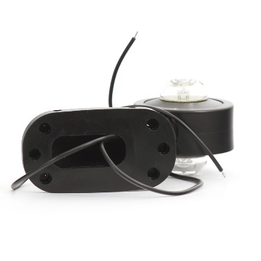 Lampa obrysowa kątowa przednio - tylna W21.7 12/24V Biało - Czerwona 12V/24V wodoodporna IP66/68 średnia kątowa prawa LED-347491