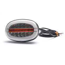 Lampa zespolona przednia elipsa W206 uniwersalna prawa - lewa LED 12V/24V wodoodporna IP66/68 neon-347496059