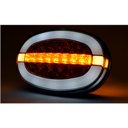 Lampa zespolona przednia elipsa W206 uniwersalna prawa - lewa LED 12V/24V wodoodporna IP66/68 neon-347496061
