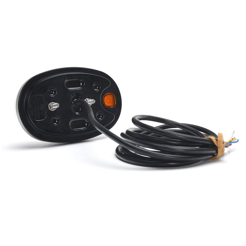 Lampa zespolona przednia elipsa W206 uniwersalna prawa - lewa LED 12V/24V wodoodporna IP66/68 neon-347496050