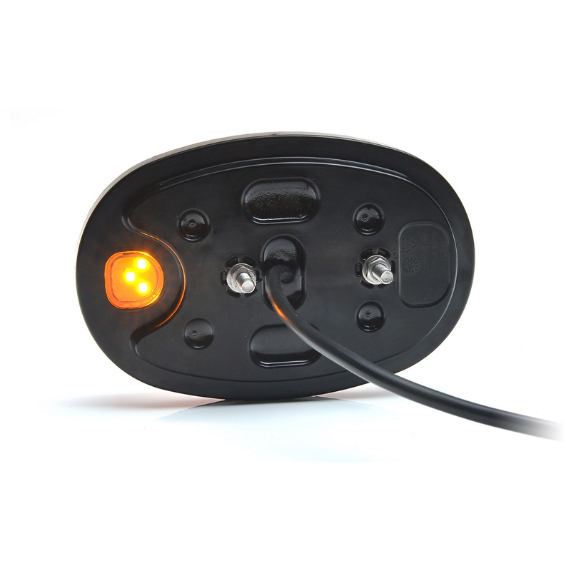 Lampa zespolona przednia elipsa W206 uniwersalna prawa - lewa LED 12V/24V wodoodporna IP66/68 neon-347496051