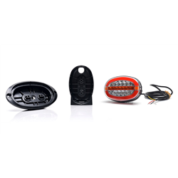 Lampa zespolona tylna elipsa W205DD uniwersalna prawa - lewa LED 12V/24V wodoodporna IP66/68 neon kierunek pływający-347496045