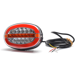 Lampa zespolona tylna elipsa W205DD uniwersalna prawa - lewa LED 12V/24V wodoodporna IP66/68 neon kierunek pływający-347496041
