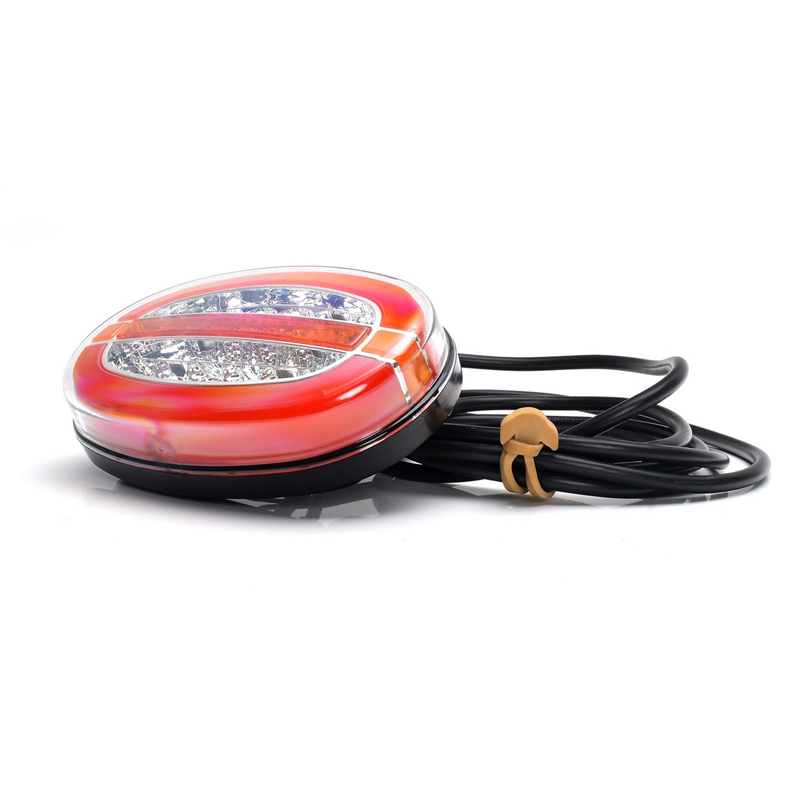 Lampa zespolona tylna elipsa W205DD uniwersalna prawa - lewa LED 12V/24V wodoodporna IP66/68 neon kierunek pływający-347496043