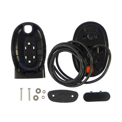 Lampa zespolona przednia elipsa W206DD uniwersalna prawa - lewa LED 12V/24V wodoodporna IP66/68 neon kierunek pływający-34750104