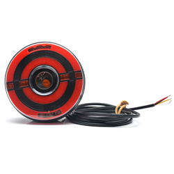 Lampa zespolona tylna projekcyjna W208DD LED 12V/24V wodoodporna IP66/68 uniwersalna prawa, lewa neon kierunek pływający-3474965