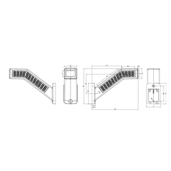 Lampa zespolona obrysowa 8-funkcyjna W168.9DD stop, kierunek LED 12/24V wodoodporna lewa-347496494
