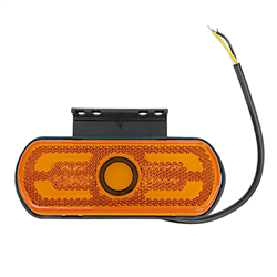 Lampa zespolona obrysowa pozycyjna i kierunku jazdy W240 12V/24V LED z funkcją rzucania światła na podłoże obrys pojazdu wodoodp