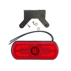 Lampa zespolona obrysowa pozycyjna i kierunku jazdy W240 12V/24V LED z funkcją rzucania światła na podłoże obrys pojazdu wodoodp