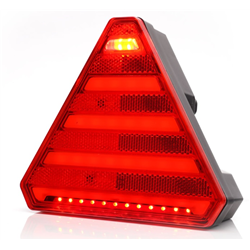 Lampa zespolona tylna 7-funkcyjna lewa W245 12V/24V LED wodoodporna z oświetleniem tablicy rejestracyjnej z przewodem neon-34750