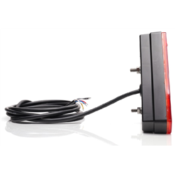 Lampa zespolona tylna 6-funkcyjna lewa W245DD 12V/24V LED wodoodporna bez oświetleniem tablicy rejestracyjnej z przewodem kierun