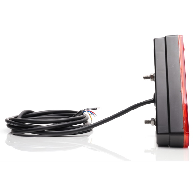 Lampa zespolona tylna 6-funkcyjna lewa W245DD 12V/24V LED wodoodporna bez oświetleniem tablicy rejestracyjnej z przewodem kierun