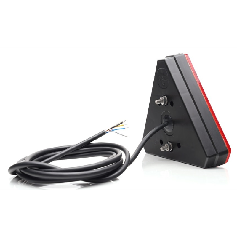 Lampa zespolona tylna 6-funkcyjna prawa W245DD 12V/24V LED wodoodporna bez oświetleniem tablicy rejestracyjnej z przewodem kieru