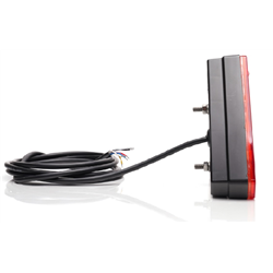 Lampa zespolona tylna 6-funkcyjna prawa W245DD 12V/24V LED wodoodporna bez oświetleniem tablicy rejestracyjnej z przewodem kieru