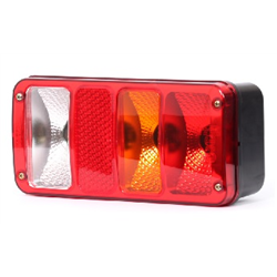 Lampa zespolona tylna prawa 12/24V z odblaskiem i oświetleniem tablicy żarówkowa-347491781