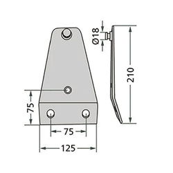 Trzymak noża kosiarka KVERNELAND DEUTZ-347489812