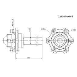 Półoś kompletna L370x kwadrat 70-347487778