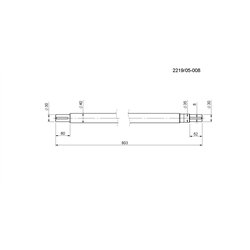 Wałek rozrzutnika L-805mm rozrzutnik obornika Rolmus-347484989