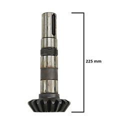 Wał kuty z kołem Z-18 końcówka FI-35mm rozrzutnik obornika-347487224