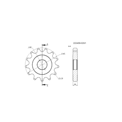 Koło łańcuchowe Z-13 1 1/4" rozrzutnik obornika Tytan Rolmus-347492900
