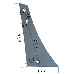 Pierś odkładnicy pługa NIEMEYER prawa-347492779