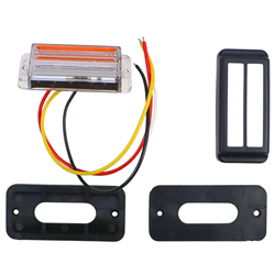 Lampa ostrzegawcza LED 12-24V IP6 ze światłem pozycyjne - obrysowe przednie WAŚ-347910056