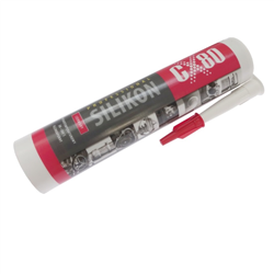 Silikon wysokotemperaturowy kartusz 310ml od -65°C do +260°C czerwony CX-80-347482347